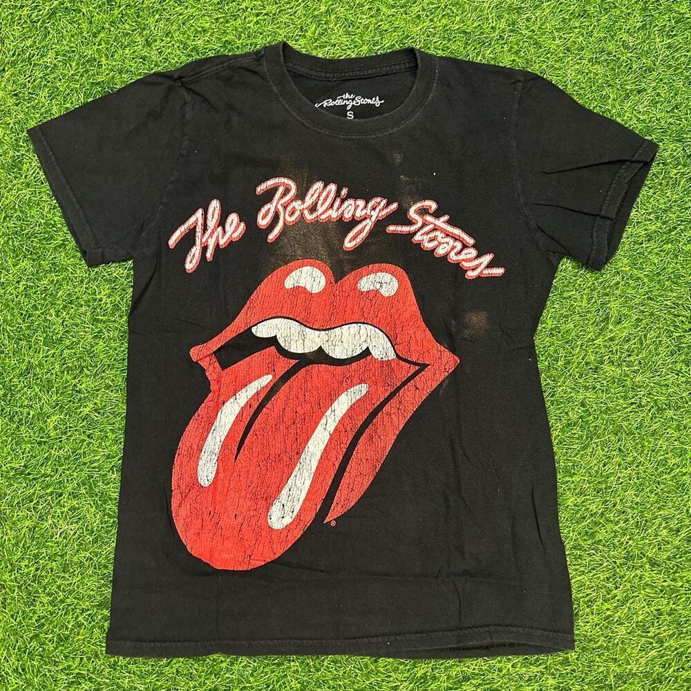The Rolling Stones graphic tee featuring iconic tongue logo